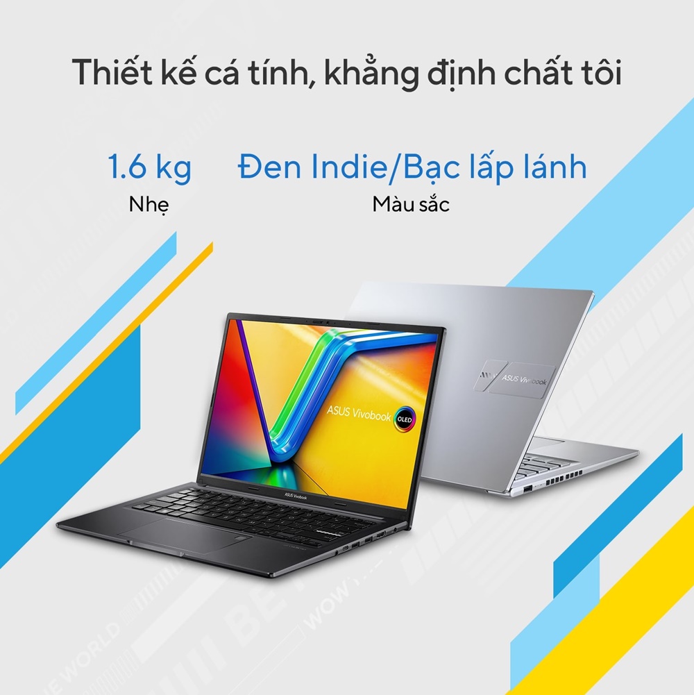 Laptop Asus Vivobook 14 OLED A1405VA-KM095W (Intel Core i5-13500H | Intel Iris X Graphics | 14 inch 2.8K (2880 x 1800) | 16GB | 512GB | Windows 11 Home)